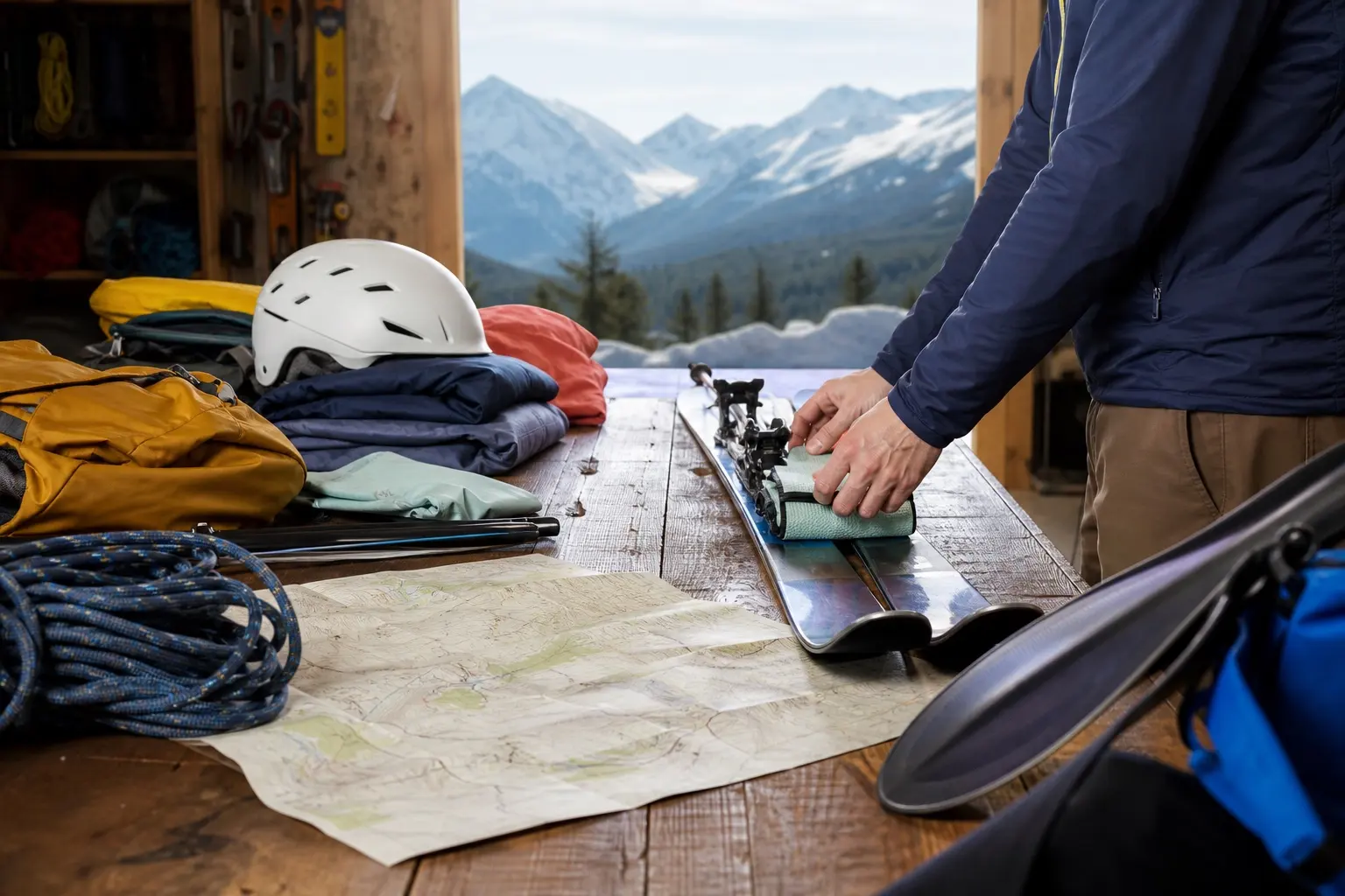 Mountain equipment and outdoor preparation